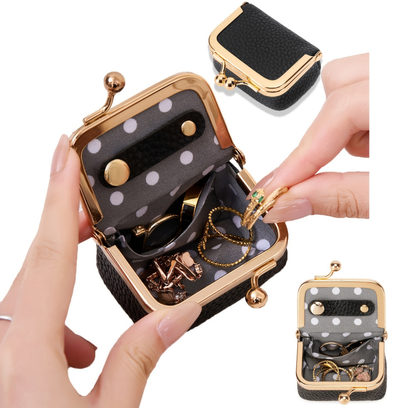 ミニレザーコインケース – ゴールドクラスプ付き、女性用の小 - Women'S Accessories Wallet のレビューと価格