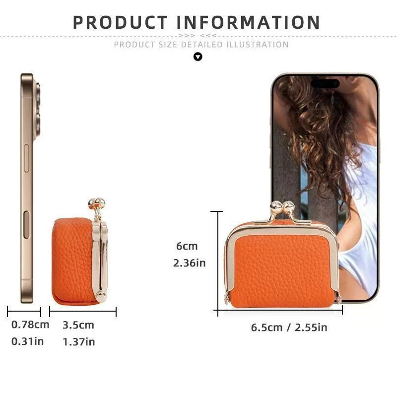 ミニレザーコインケース – ゴールドクラスプ付き、女性用の小 - Women'S Accessories Wallet のレビューと価格