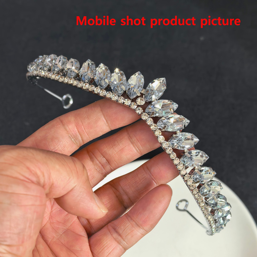 ミニマリストクリスタルウェディングヘアティアラブライダル女性 - Women Accessories For Wedding のレビューと価格
