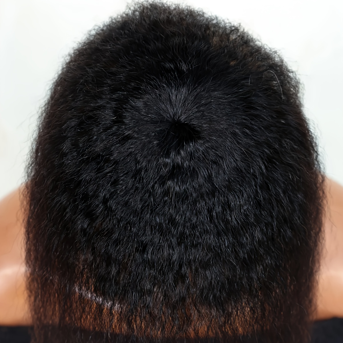 前髪付きキンキーストレートヘアピース、目に見えないクリップ式 - Women Accessories On Sale のレビューと価格