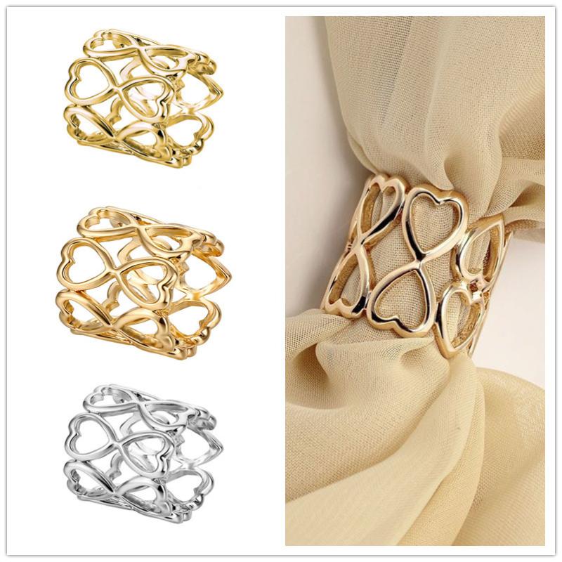 1/4 個合金サークルスカーフブローチピン金属ハート中空アウ - Women'S Accessories Clothing のレビューと価格