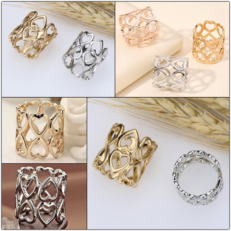 1/4 個合金サークルスカーフブローチピン金属ハート中空アウ - Women'S Accessories Clothing のレビューと価格