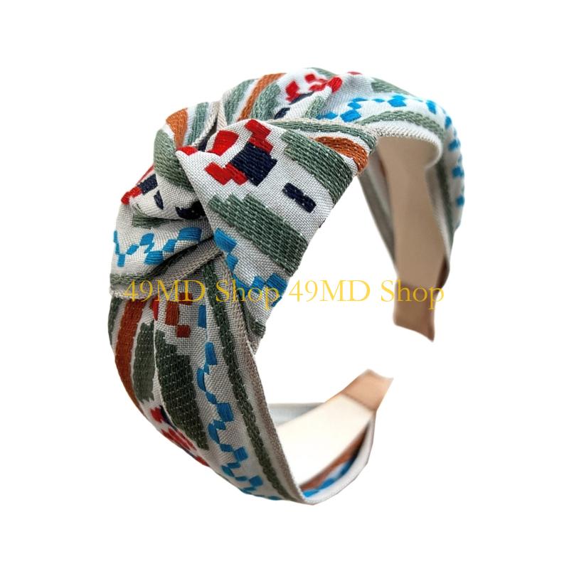 49MD ワイドコンフォートヘッドバンド刺繍ボヘミアンヘアア - Women Accessories Description のレビューと価格
