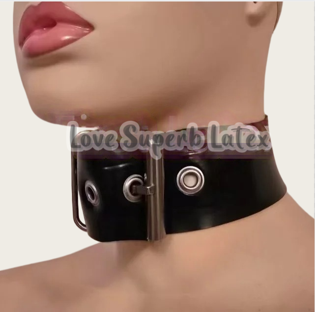0.4 ミリメートルセクシーなラテックスネックチョーカーゴム - Women'S Accessories Clothing のレビューと価格