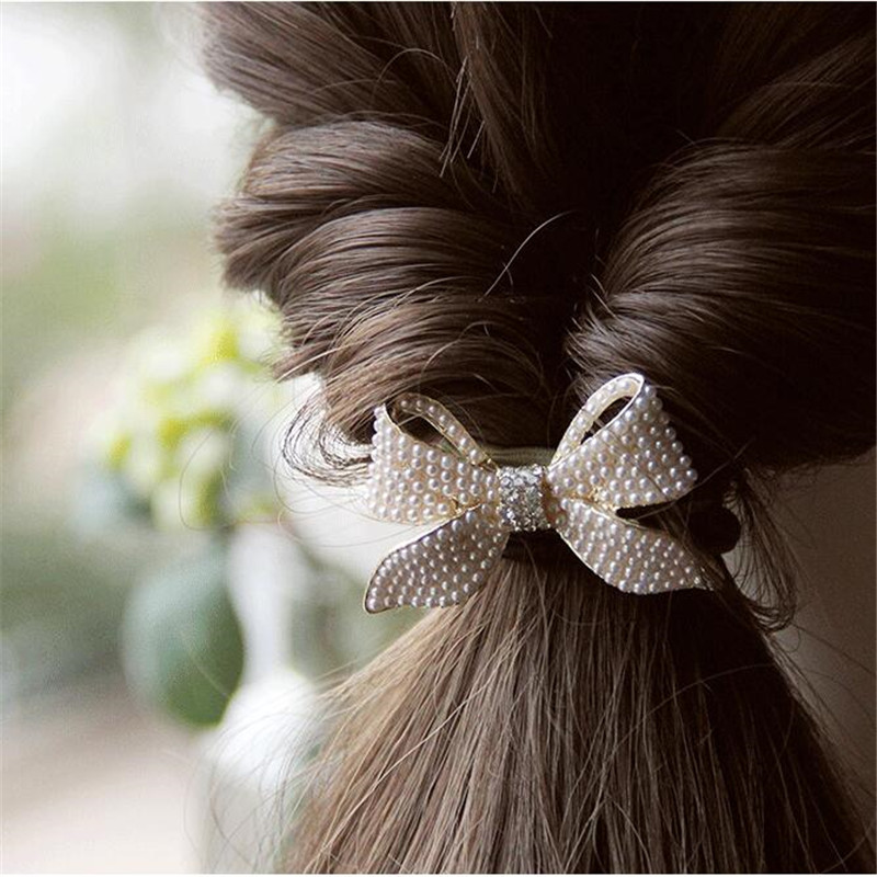女の子と女性のためのラインストーン付きの光沢のあるシュシュ, - Women Accessories Sale のレビューと価格