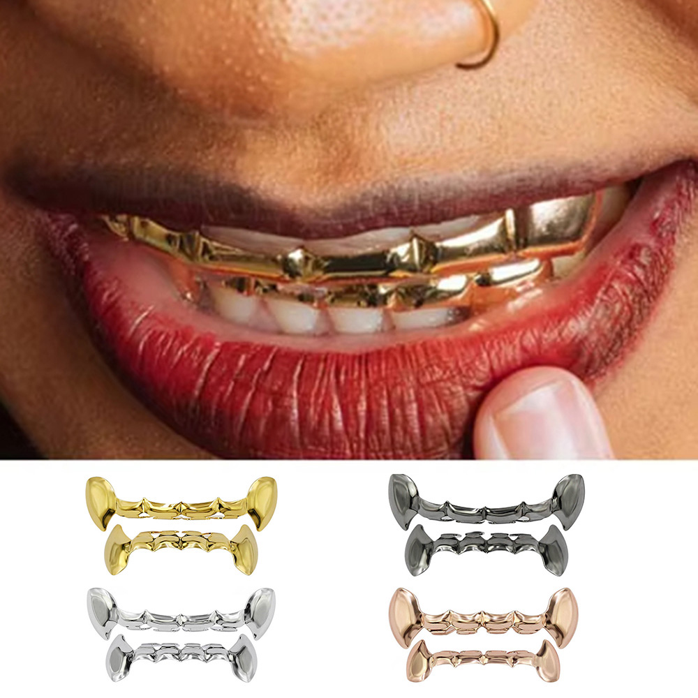 YOUNGX ヒップホップ ヴァンパイアの牙 グリルズ 上下 - Women'S Vampire Accessories のレビューと価格