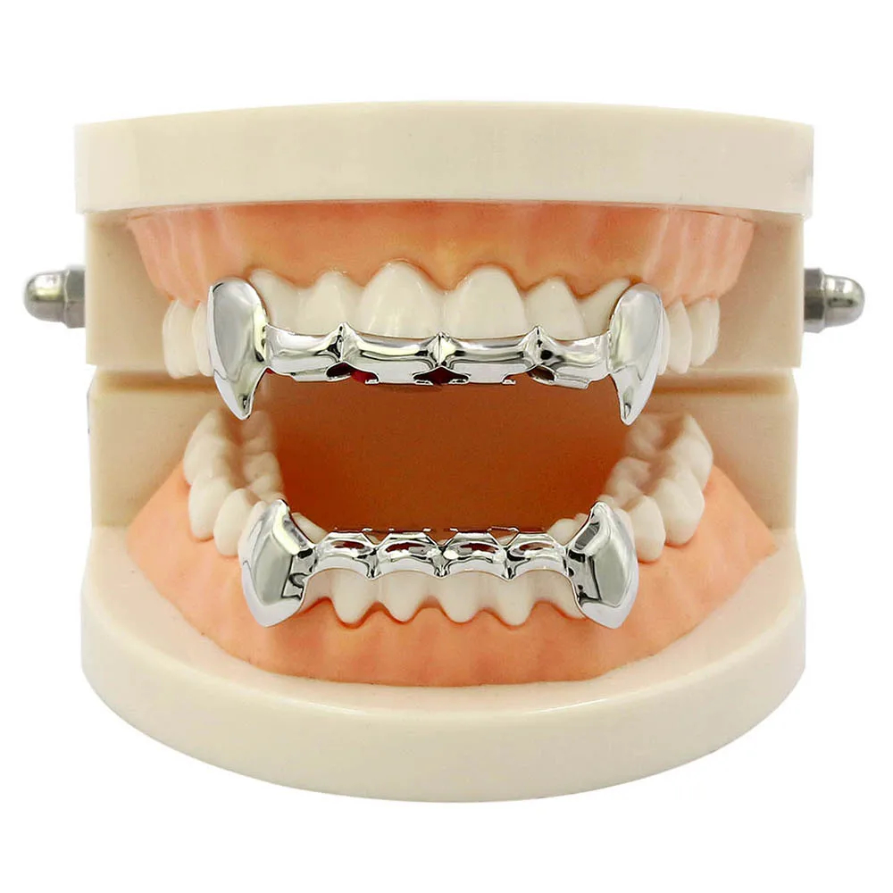 YOUNGX ヒップホップ ヴァンパイアの牙 グリルズ 上下 - Women'S Vampire Accessories のレビューと価格