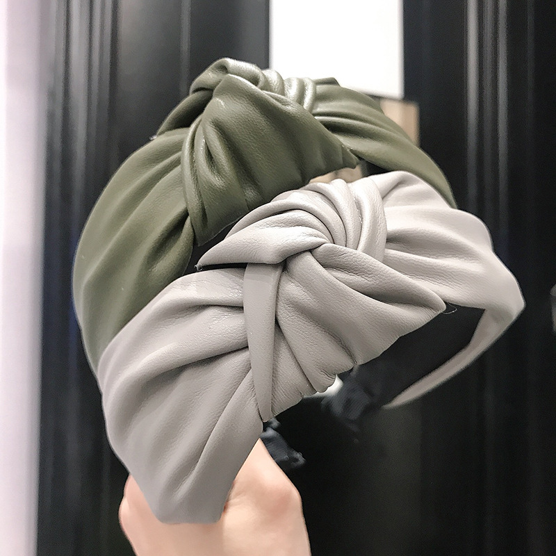 新しいファッションソリッドカラーの髪結び目ヘアバンド女性のた - Women Accessories Sale のレビューと価格